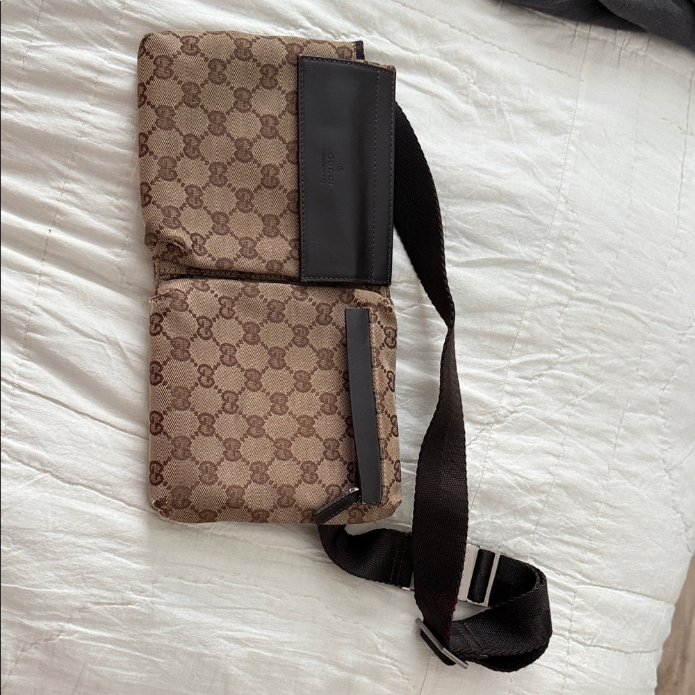 Gucci Brown Crossbody Bag with Monogram